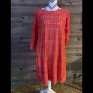 Jessica H Lace Shift dress 14W EUC